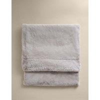 M&S Supersoft Faux Fur Large Throw Dove