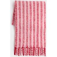 M&S Chunky Striped Fashion Scarf (6-13 Yrs) Pink Mix