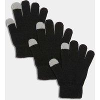 M&S Kids' 3 Pack Magic Gloves Grey Mix