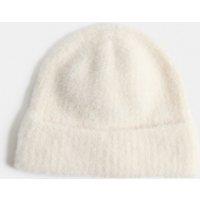 M&S Baby Ribbed Beanie Hat (0-3 Yrs) Cream