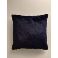 M&S Velvet Supersoft Cushion Navy