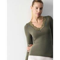 Autograph Modal Rich Thermal Top with Cashmere Dark Khaki