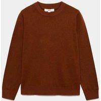M&S Air-Yarn Crew Neck Jumper Chestnut