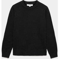 M&S Air-Yarn Crew Neck Jumper Black