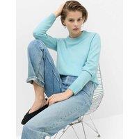 M&S Air-Yarn Crew Neck Jumper Soft Turquoise