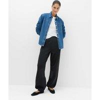 M&S Pure Cotton Patch Pocket Wide Leg Joggers Black