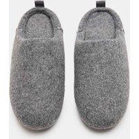 M&S Felt Back Tab Mule Slippers Dark Grey