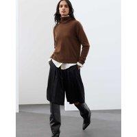 Autograph Pure Cashmere Roll Neck Jumper Conker