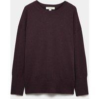 Autograph Pure Cashmere Longline Jumper Dark Aubergine