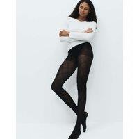 M&S Heritage Check Opaque Tights Black