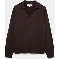 Autograph Pure Cashmere Relaxed Fit Knitted Top Bitter Chocolate