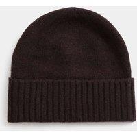 M&S Pure Cashmere Beanie Hat Chocolate