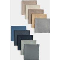 M&S 10 Pack Pure Cotton Handkerchiefs Multi