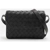 Autograph Leather Adjustable Cross Body Bag Black