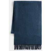 Autograph Pure Merino Wool Scarf Navy Mix