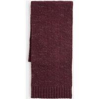 M&S Knitted Scarf with Wool Burgundy