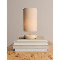 M&S Pebble Stone Effect Rechargeable Table Lamp Brown