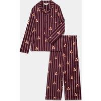 Spencer Bear Spencer Bear Striped Christmas Family Pyjamas (1-16 Yrs) Burgundy Mix