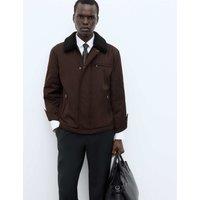 Autograph Cotton Blend Jacket Bitter Chocolate