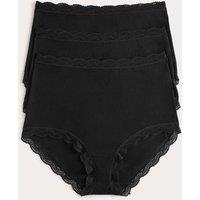 M&S 3pk Cotton Rich Full Briefs Opaline