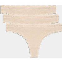 M&S 3pk Cotton Rich Thongs Opaline