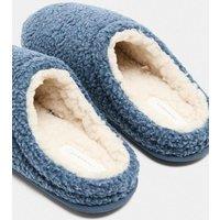 M&S Cosy Mule Slippers with Freshfeet Blue