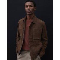 Autograph Suede Trucker Jacket Bitter Chocolate