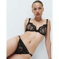 M&S Stella Lace Thong Black