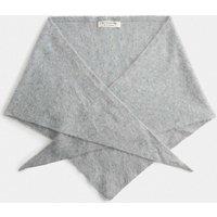 M&S Brushed Cashmere Triangle Scarf Light Grey