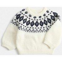 M&S Fair Isle Knitted Jumper Cream