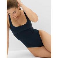 M&S Firm Support Scoop Neck Swimsuit Dark Ink