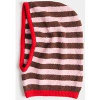 M&S Striped Balaclava Hat Brown Mix