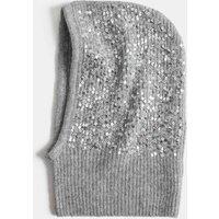 M&S Sequin Balaclava Silver