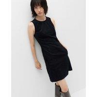 M&S Cord Mini Shift Dress Midnight Navy