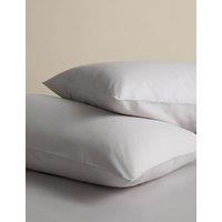 M&S 2 Pack Pure Cotton 180 Thread Count Pillowcases Dove