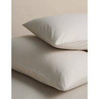 M&S 2 Pack Pure Cotton 180 Thread Count Pillowcases Linen