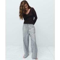M&S Cotton Rich Floral Pyjama Bottoms Blue Mix