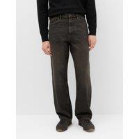 M&S Loose Fit Authentic Rigid Jeans Brown Mix