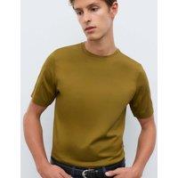 Autograph Pure Supima Cotton Performance Crew Neck T-shirt Chartreuse