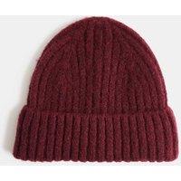 M&S Kids Beanie Hat Burgundy