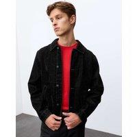 Autograph Flocked Denim Jacket Dark Indigo
