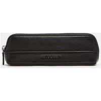 Autograph Leather Zip Pencil Case Black