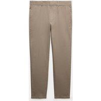 Autograph Slim Fit Italian Cotton Rich Stretch Trousers Soft Brown