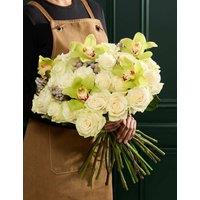 M&S Flower Market Luxury White Rose & Orchid Bouquet