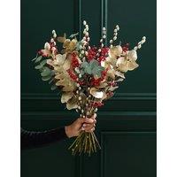 M&S Flower Market Ilex & Gold Eucalyptus Bouquet