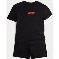 M&S Formula 1 Short Pyjamas (6-16 Yrs) Black Mix