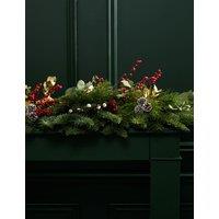 M&S Flower Market Real Festive Red Garland