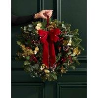 M&S Flower Market Real Festive Red Wreath