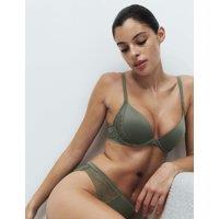 Body by M&S Body Soft Wired Plunge T-Shirt Bra A-E Moss Green