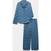 M&S Satin Pyjama Set (6-16 Yrs) Turquoise Mix